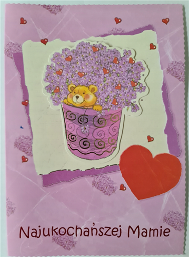 kartki na dzień Mamy, Kartki na Dzień Matki  11,7 cm *16,5 cm 11979136848