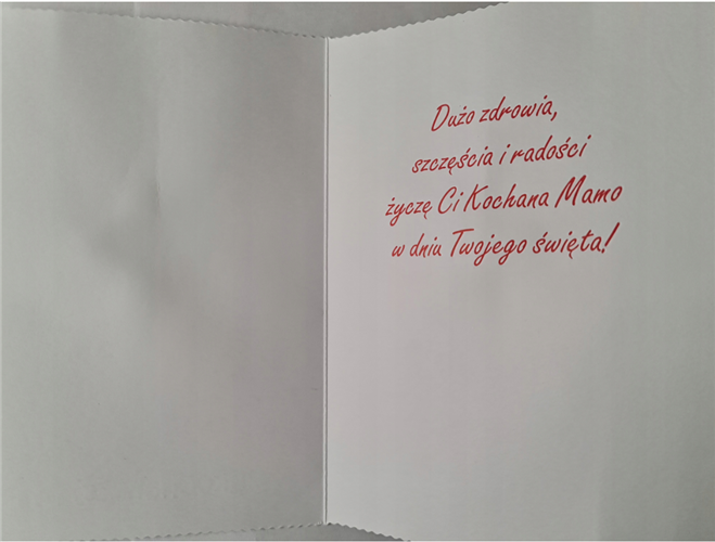 kartki na dzień Mamy, Kartki na Dzień Matki 11,7 cm *16,5 cm 11979143485