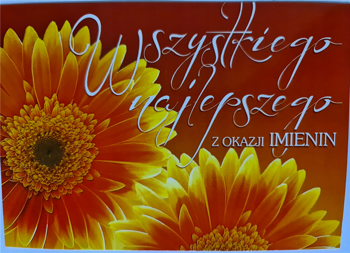 pocztówki Pocztówka imieninowa CENA za 2 SZTUKI 14,8 cm *10,5 cm 11979453804