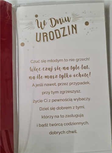 Kartki urodzinowe kartka urodzinowa WESOŁE Zabawna  13 cm *20,4 cm 12060207027
