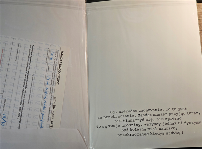 kartka urodzinowa na 30 lat  24,5 cm x33 cm 16897829252