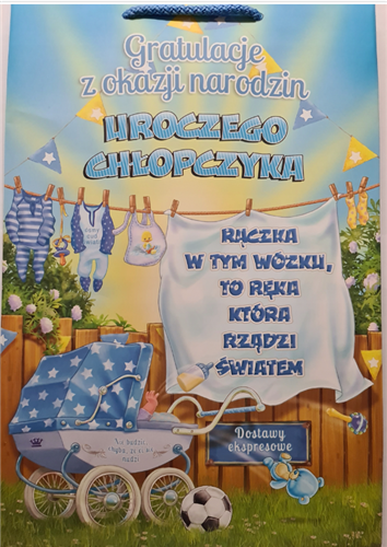 ŚMIESZNA wesoła TOREBKA 33 cm PREZENT  23,5 x 33 x 10,5 cm 12102907140