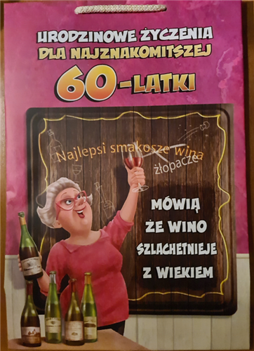 ŚMIESZNA wesoła TOREBKA 33 cm PREZENT   23,5 x 33 x 10,5 cm 12102877367