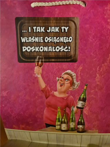 ŚMIESZNA wesoła TOREBKA 33 cm PREZENT   23,5 x 33 x 10,5 cm 12102877367