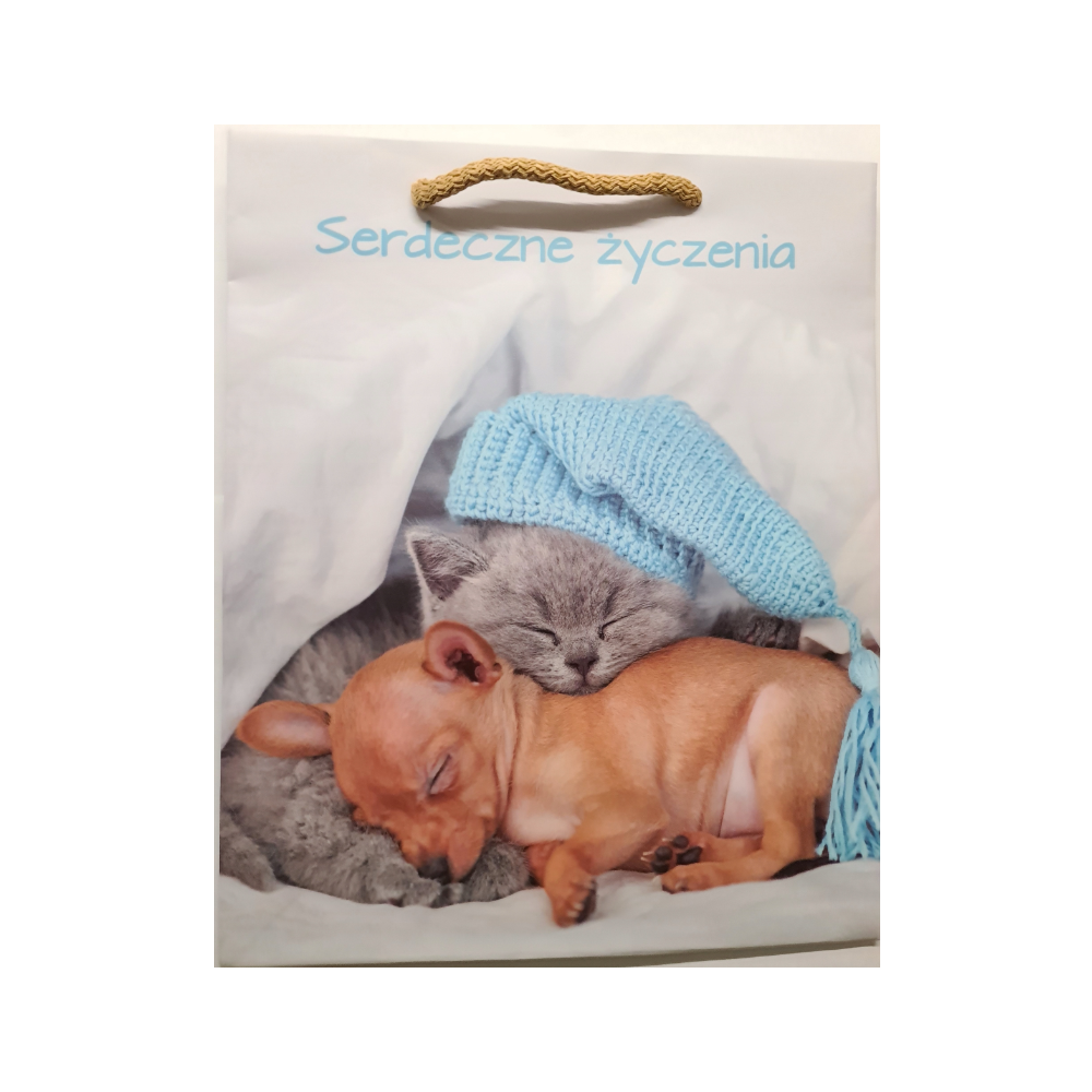 ŚMIESZNA wesoła TOREBKA 32 cm PREZENT L 26x32x10 cm 16064863369