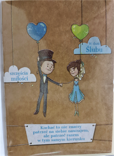pamiątka na ślub, kartka na ślub, pocztówka ślubna  11,7 cm *16,5 cm 12102814659
