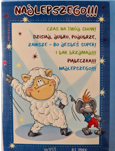 Kartki urodzinowe kartka urodzinowa WESOŁE Zabawna  11,7 cm *16,8 cm 12120575159