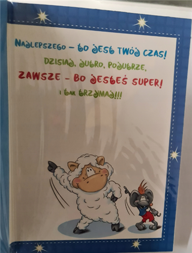 Kartki urodzinowe kartka urodzinowa WESOŁE Zabawna  11,7 cm *16,8 cm 12120575159