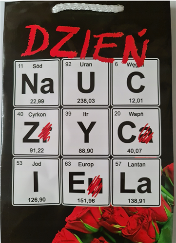Torebka dla Nauczyciela 22,5 cm x 33,5 cm  x 10 cm 12130678625