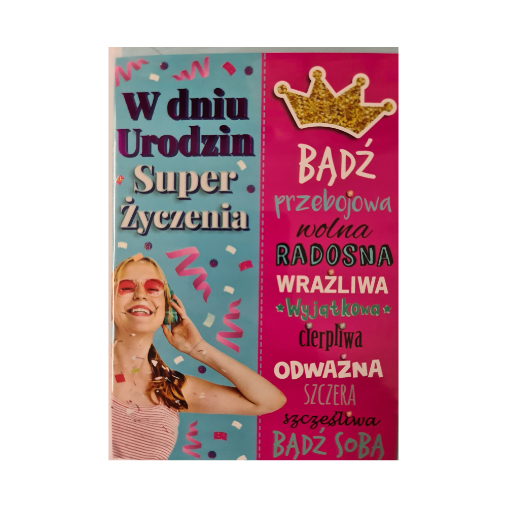 Kartki urodzinowe kartka urodzinowa WESOŁA Zabawna 11,7 cm *16,8 cm  12134309939