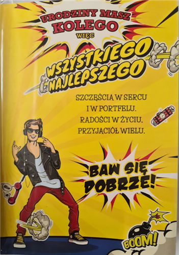 Kartki urodzinowe kartka urodzinowa WESOŁA Zabawna  11,7 cm *16,8 cm 12134298635