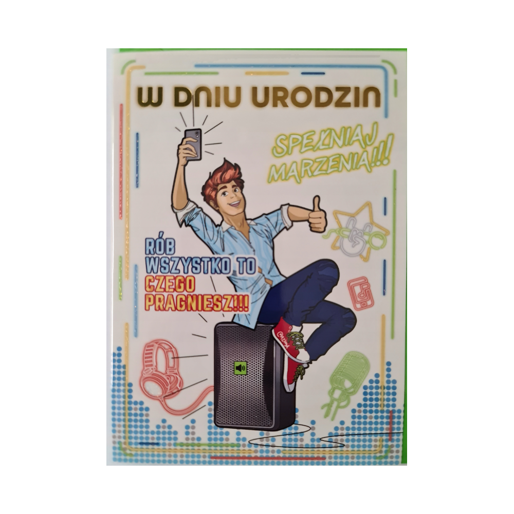 Kartki urodzinowe kartka urodzinowa WESOŁA Zabawna  11,7 cm *16,8 cm 12134284166