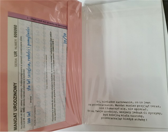 kartka urodzinowa na 60 lat 13 cm *20,4 cm  12350588561