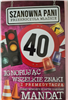 kartka urodzinowa na 40 lat czterdziestkę  13 cm *20,5 cm  12350578404