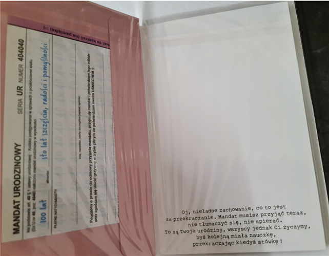 kartka urodzinowa na 40 lat czterdziestkę  13 cm *20,5 cm  12350578404