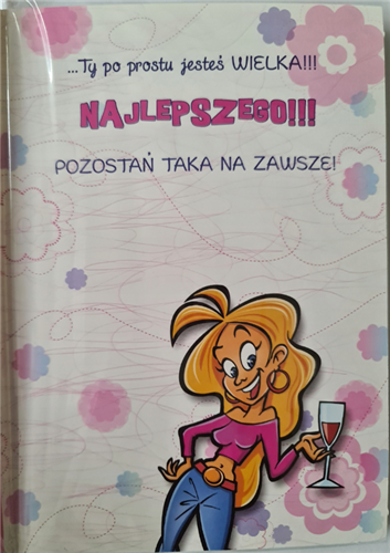 Kartki urodzinowe kartka urodzinowa WESOŁE Zabawna  11,7 cm *16,8 cm 12189736540