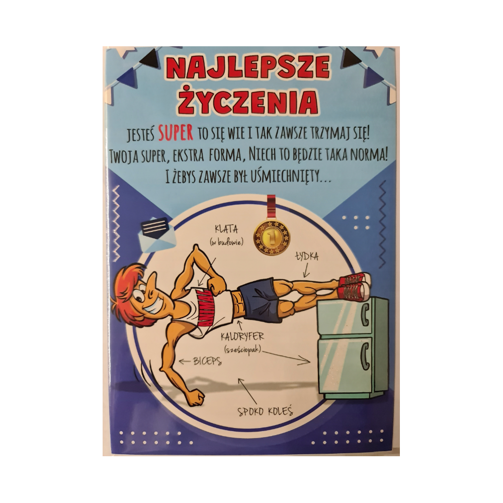 Kartki urodzinowe kartka urodzinowa WESOŁE Zabawna  11,7 cm *16,8 cm 12189730864