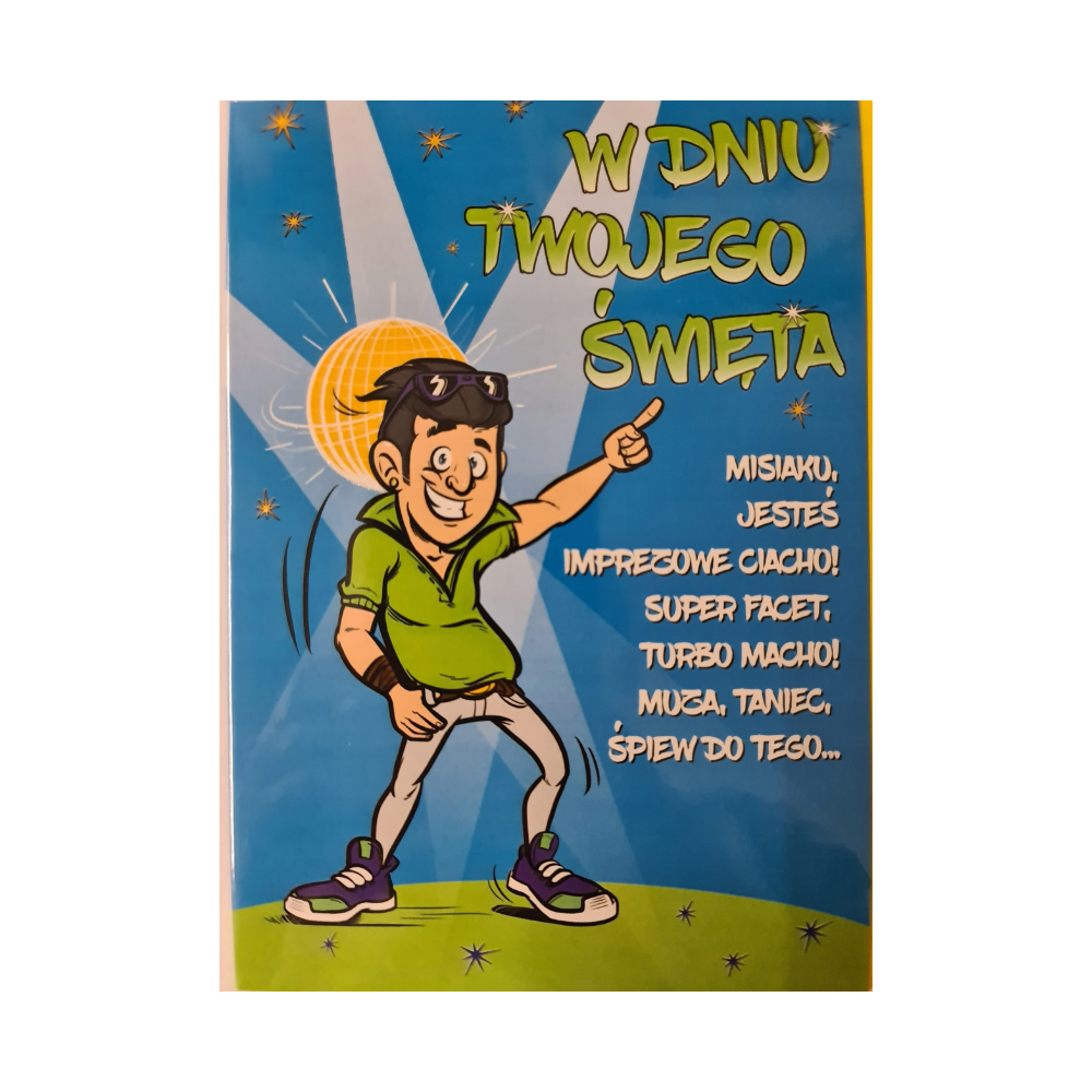 Kartki urodzinowe kartka urodzinowa WESOŁE Zabawna  11,7 cm *16,8 cm  12189771158
