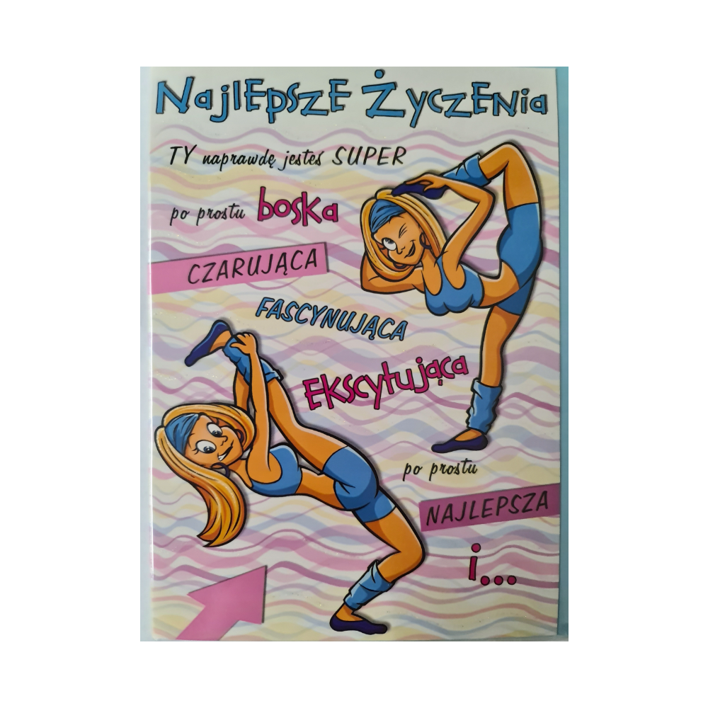 Kartki urodzinowe kartka urodzinowa WESOŁE Zabawna  11,7 cm *16,8 cm 12189793357