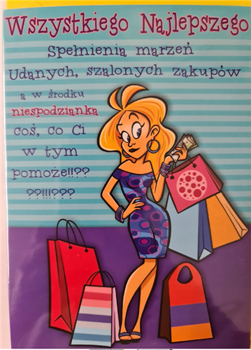 Kartki urodzinowe kartka urodzinowa WESOŁE Zabawna  11,7 cm *16,8 cm 12189714398