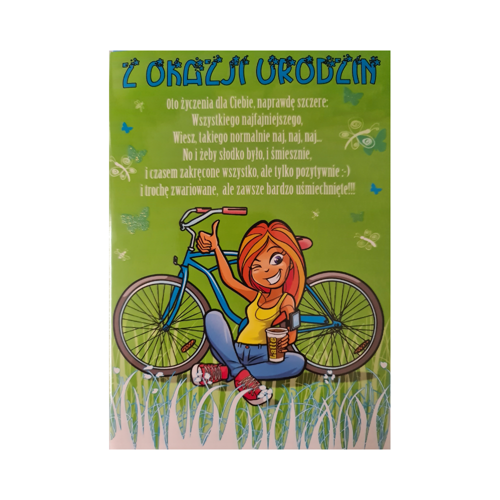Kartki urodzinowe kartka urodzinowa WESOŁE Zabawna  11,7 cm *16,8 cm 12438004141