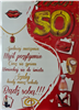 kartka urodzinowa na 50 lat 11,7 cm *16,7cm 16897829256