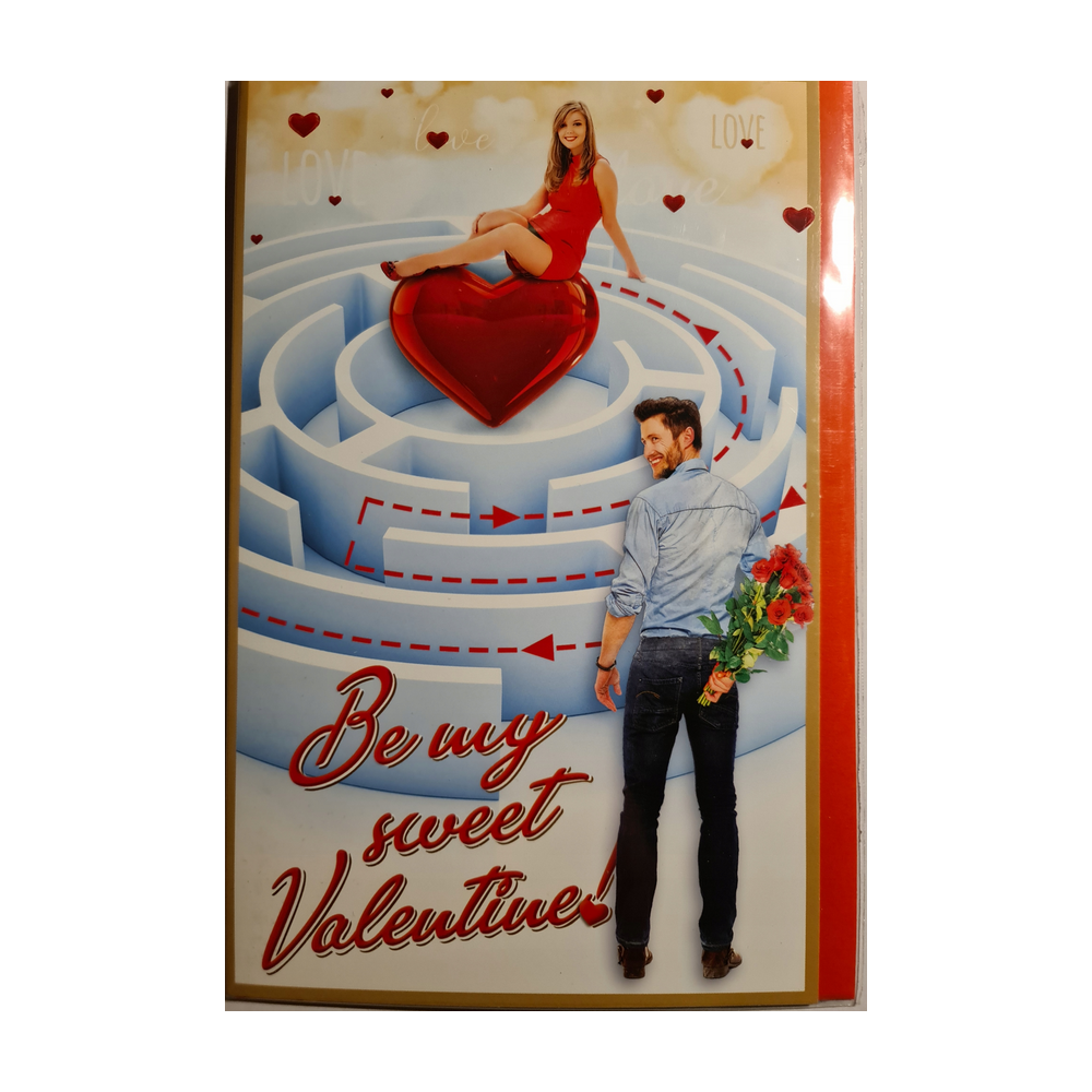 Kartka na Walentynki kartki na dzień zakochanych 13 cm *20,6 cm  10142104397  16897830004