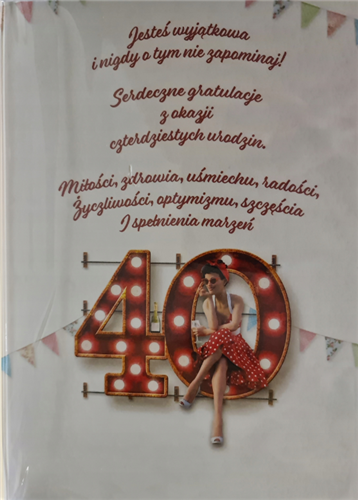 PUZZLE urodzinowe na 40 lat czterdziestkę 12354611043