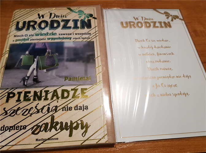 Kartki urodzinowe kartka urodzinowa WESOŁE Zabawna 13 cm *20,4 cm  10218779516  16897829169