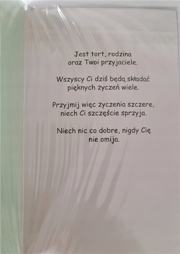 Kartki urodzinowe kartka urodzinowa WESOŁE Zabawna  13 cm *20,4 cm 12350602068