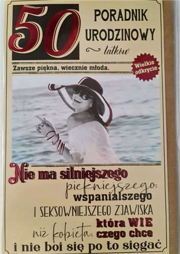 kartka urodzinowa na 50 lat 13cm x 20,5 cm 12350563703