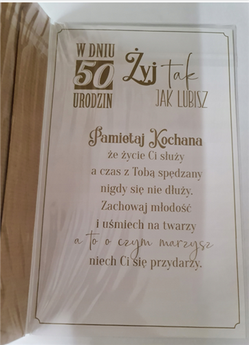 kartka urodzinowa na 50 lat 13cm x 20,5 cm 12350563703