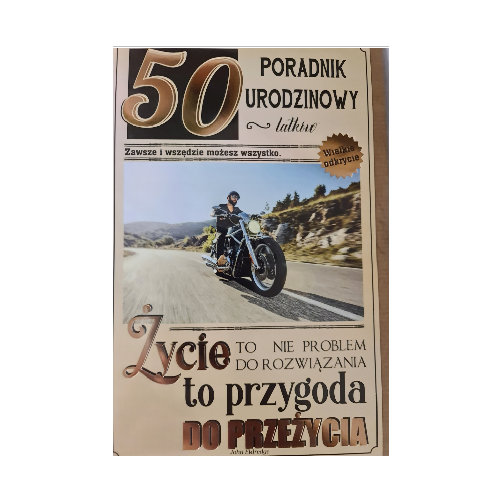 kartka urodzinowa na 50 lat 13cm x 20,5 cm 12350558111