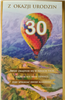 kartka urodzinowa na 30 lat 13 cm *20,4 cm 12350542994