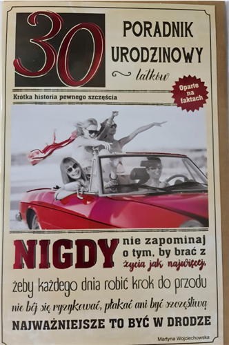 kartka urodzinowa na 30 lat 13 cm *20,4 cm 12350541506