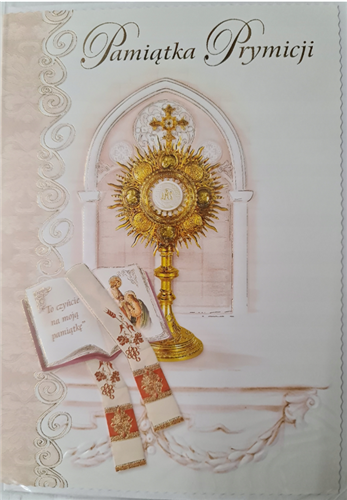 kartki z okazji Prymicji, Święceń Kapłańskich 11,5 cm *16,5 cm 12295563371