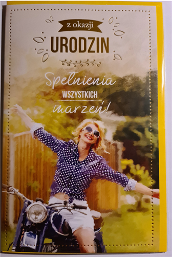 Kartki urodzinowe kartka urodzinowa WESOŁE Zabawna 13 cm *20,4 cm  10219564525  16897829516