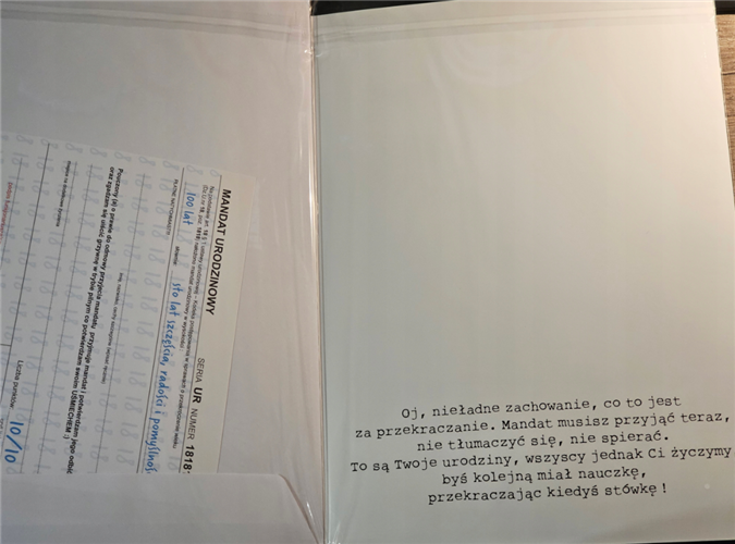 kartka urodzinowa na 40 lat czterdziestkę 24,5 cm x33 cm 12545976789