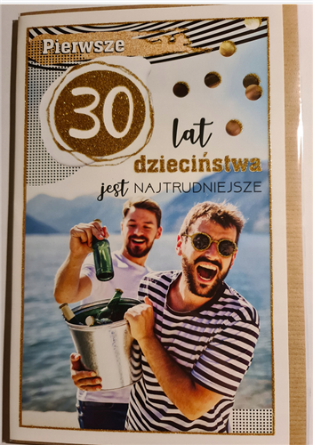 kartka urodzinowa wesoła, zabawna  na 30 lat 10219570260  16897829565