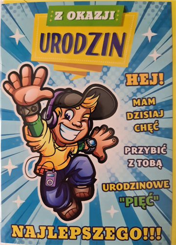 Kartki urodzinowe kartka urodzinowa WESOŁE Zabawna  11,7 cm *16,8 cm  12438012104