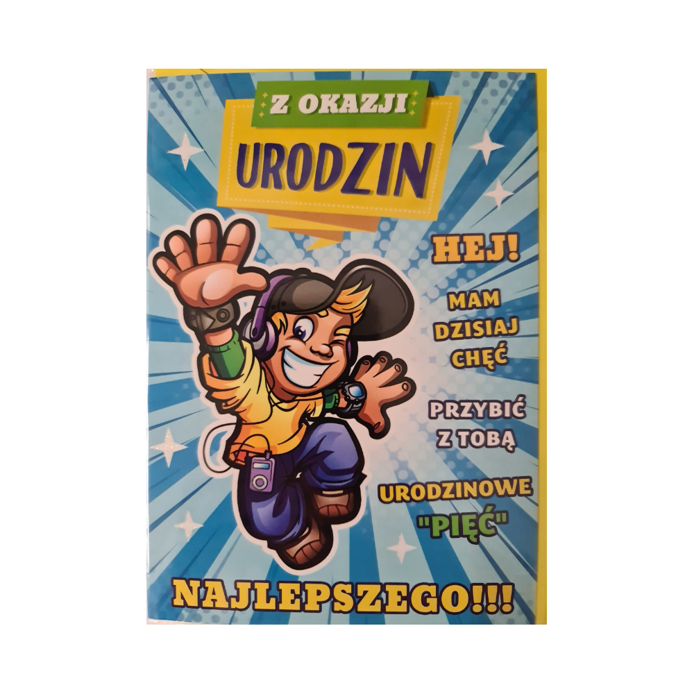 Kartki urodzinowe kartka urodzinowa WESOŁE Zabawna  11,7 cm *16,8 cm  12438012104