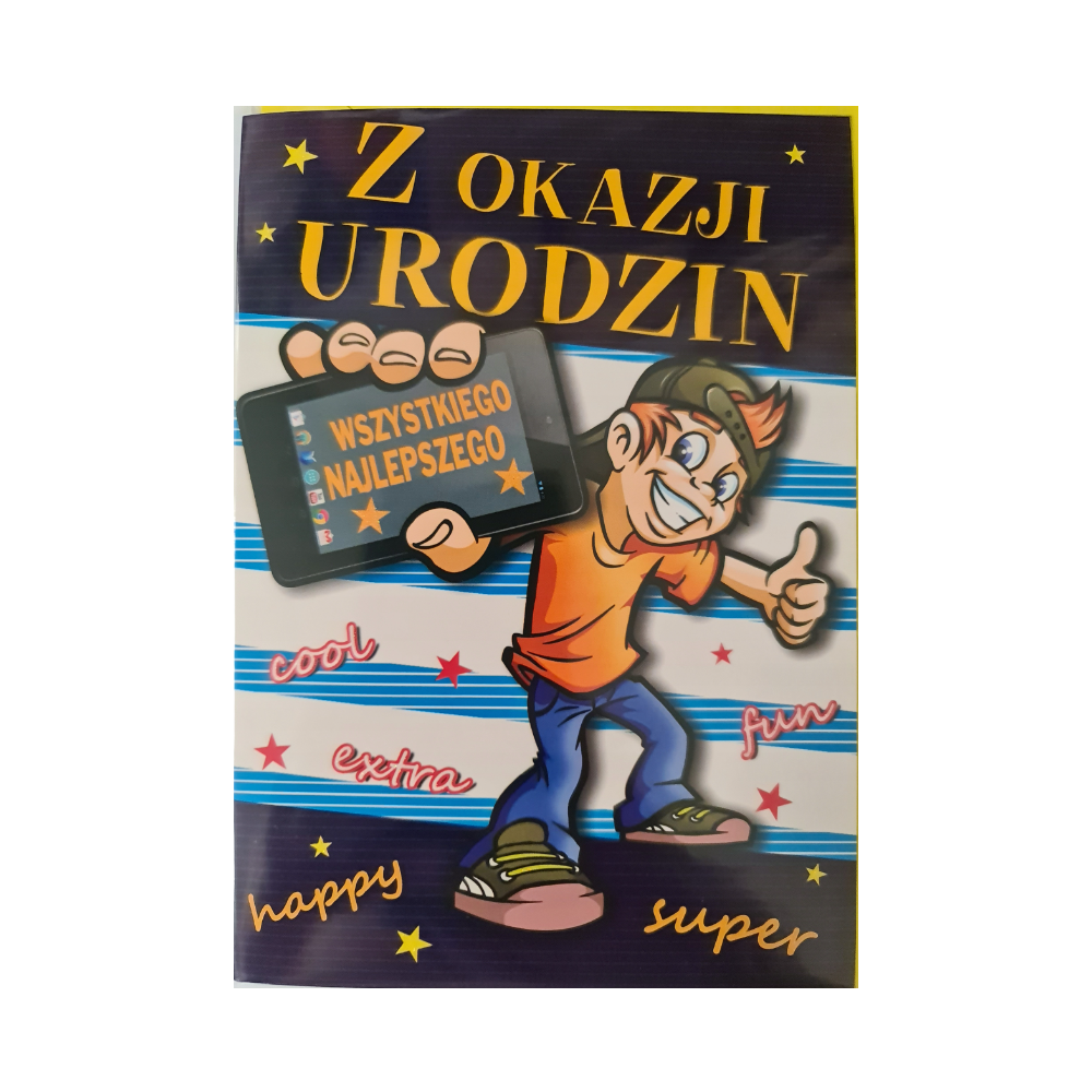 Kartki urodzinowe kartka urodzinowa WESOŁE Zabawna  11,7 cm *16,8 cm 12438018463