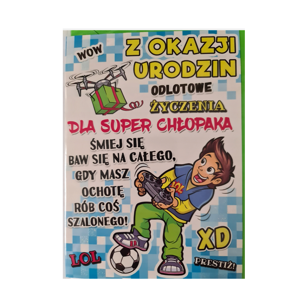 Kartki urodzinowe kartka urodzinowa WESOŁE Zabawna  11,7 cm *16,8 cm 12438033437
