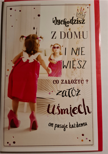 Kartki urodzinowe kartka urodzinowa WESOŁE Zabawna 13 cm *20,4 cm  10219599176 16897829671
