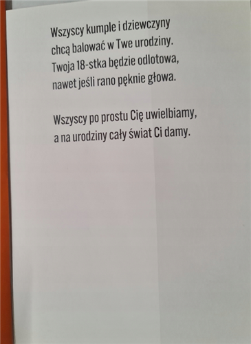 kartka na osiemnastkę kartka na 18 kartki WESOŁE  11,5 cm *16,5 cm 12583358722