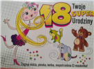 kartka na osiemnastkę kartka na 18 kartki WESOŁE  11,5 cm *16,5 cm 12583360919