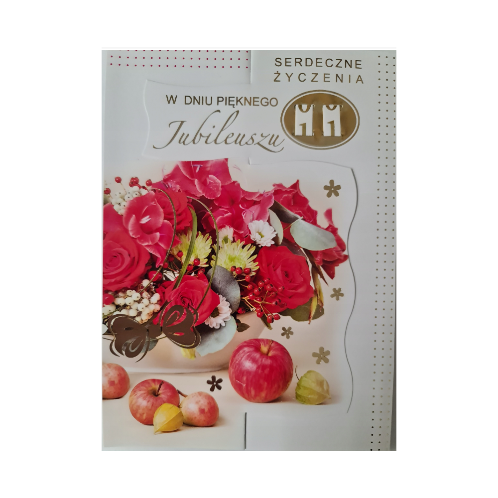Kartki urodzinowe z wymienną cyfrą jubileusz 11,5 cm *16,5 cm 12583431494
