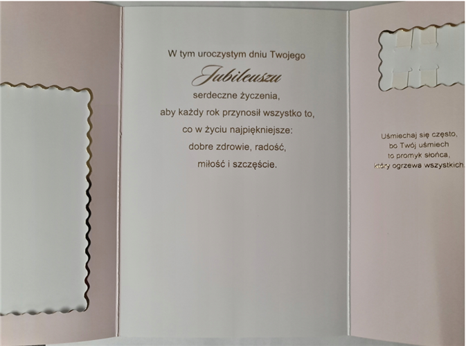 Kartki urodzinowe z wymienną cyfrą jubileusz  11,5 cm *16,5 cm 12583440444