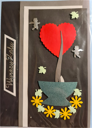 z wyrazami szczerego żalu, kondolencje 11,5 cm *16,4 cm 10241921509 16897829229