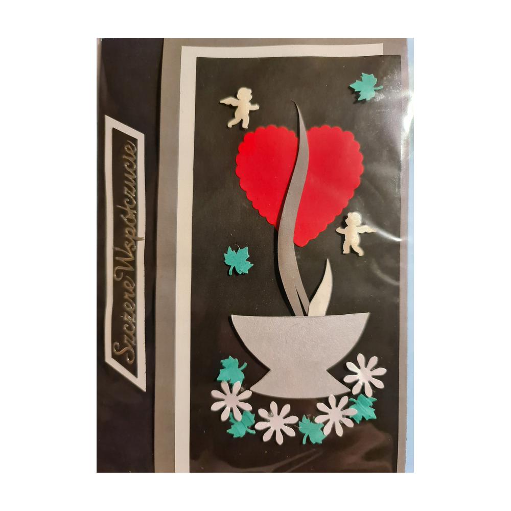 z wyrazami szczerego żalu, kondolencje  11,5 cm *16,4 cm 10241922535 16897829285